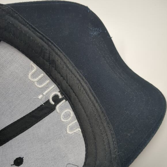 Micron Slideback Baseball Cap Black One Size Adjustable Promoshop Cotton - Picture 7 of 9